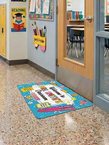 1pc Personalized Teacher Name Doormat, Classroom Decor, Teacher School Supplies Gift, Teacher Appreciation Gift, Teacher Week Gift - Multicolor - View 2
