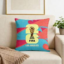 FIFA كيس وسادة ديكور منزلي لمشجعي كأس العالم 2026 في الولايات المتحدة وكندا والمكسيك، طباعة أحادية الجانب، هدية من منتجات كرة القدم - A - مشاهدة 4