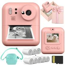 Instant Print Camera, 1080P HD Flash Point-And-Shoot Camera, Dual Lens Digital Camera, Selfie Digital Camera, Includes Printing Paper, Best Creative Gift For Christmas, Birthday Party, Suitable For Couples, Friends, Family, Boys And Girls - Multicolor - View 17