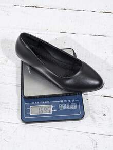 Damen Ganzjahres-Einfarben High Heels, formelle Kleider Professionelle High Heels, niedriger Arbeitskleidung vielseitig bequem Pendeln High Heels, Ganzjahres-Stil - Schwarz - Übersicht 6