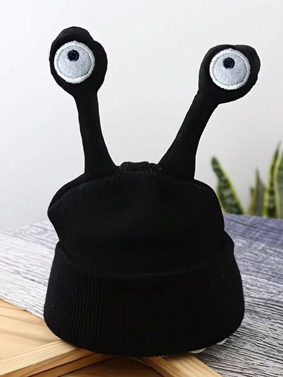 1pc Funny Cartoon Insect Antenna Knitted Beanie Hat - Multicolor - View 1