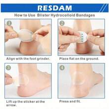 QKC 10pcs Transparent Invisible Thin Foot Pads, Prevent Friction For High Heels - Multicolor - View 5