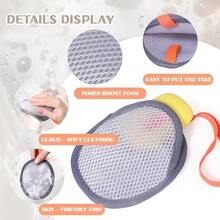 2pcs Set (Foaming Bag + Hook) Mesh Soap Bag Set, Soap Bag Dryer, Multi-Layer Mesh Design Soap Storage Bag, Foaming Soap Net, Bath Ball, Laundry Soap Bag - 2-piece Set (foamer + Hook) - View 10