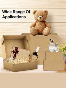 30/20/10/1pc Mini Corrugated Mailer Box Set, Simple Natural Color Airplane Box, Handmade Gift & Accessory Shipping Box, Sturdy And Durable, Suitable For Packaging, Party & Holiday Gift Wrapping And Christmas Gifts (1 Set/10pcs) - K - View 3