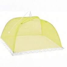 Colorful Large Pop-Up Food Fly Mesh Cover Tent, 17-Inch Food Protection Cover, Reusable And Foldable, Suitable For Outdoor Picnic, Party And BBQ Food Covering Tent - White - View 17
