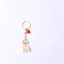1pc Metal Jack Russell Terrier Dog Animal Enamel Heart Shaped Keychain Pendant Key Ring Suitable For Car Keys, Souvenir Gift For Women, Men, Handbag, Mother, Father, Graduation, Teacher - Multicolor - View 16