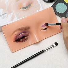 3D Silicone Eye Makeup Practice Pad, Reusable Eyeshadow Eyeliner Tattoo Training Board, Suitable For Beginner Makeup Artists - View 2