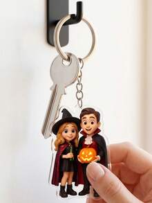 Custom Photo Keychain, Personalized Acrylic Keychain For Halloween - Multicolor - View 7