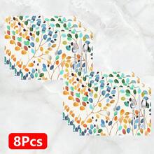 1件/4件/6件裝 家居裝飾 壓花亞麻餐墊，適用於餐桌，四季通用，現代風可水洗桌墊，房間裝飾，杯墊，廚房餐桌墊，室內/戶外派對裝飾，家居裝飾，理想禮物 - 彩色 - 查看 16