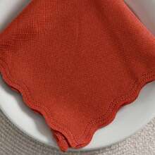 Fabric Napkin Set Of 50 Oxford Laser Finish - 紅陶 - 查看 2