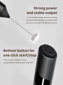 【強力牛奶發泡器】電動牛奶發泡器 1件裝 電池供電 便攜式卡布奇諾與咖啡攪拌器，適用於廚房用品 - 彩色 - 查看 3