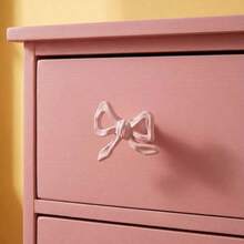 Bowknot Pull Handle, Girly Drawer Wardrobe Jewelry Box Cabinet Door Knob - A - View 1