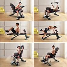 Kingkang Folding Exercise Bench | 7 Positions, With Leg Module And Barbell Support (353 Kg) - Black - View 9