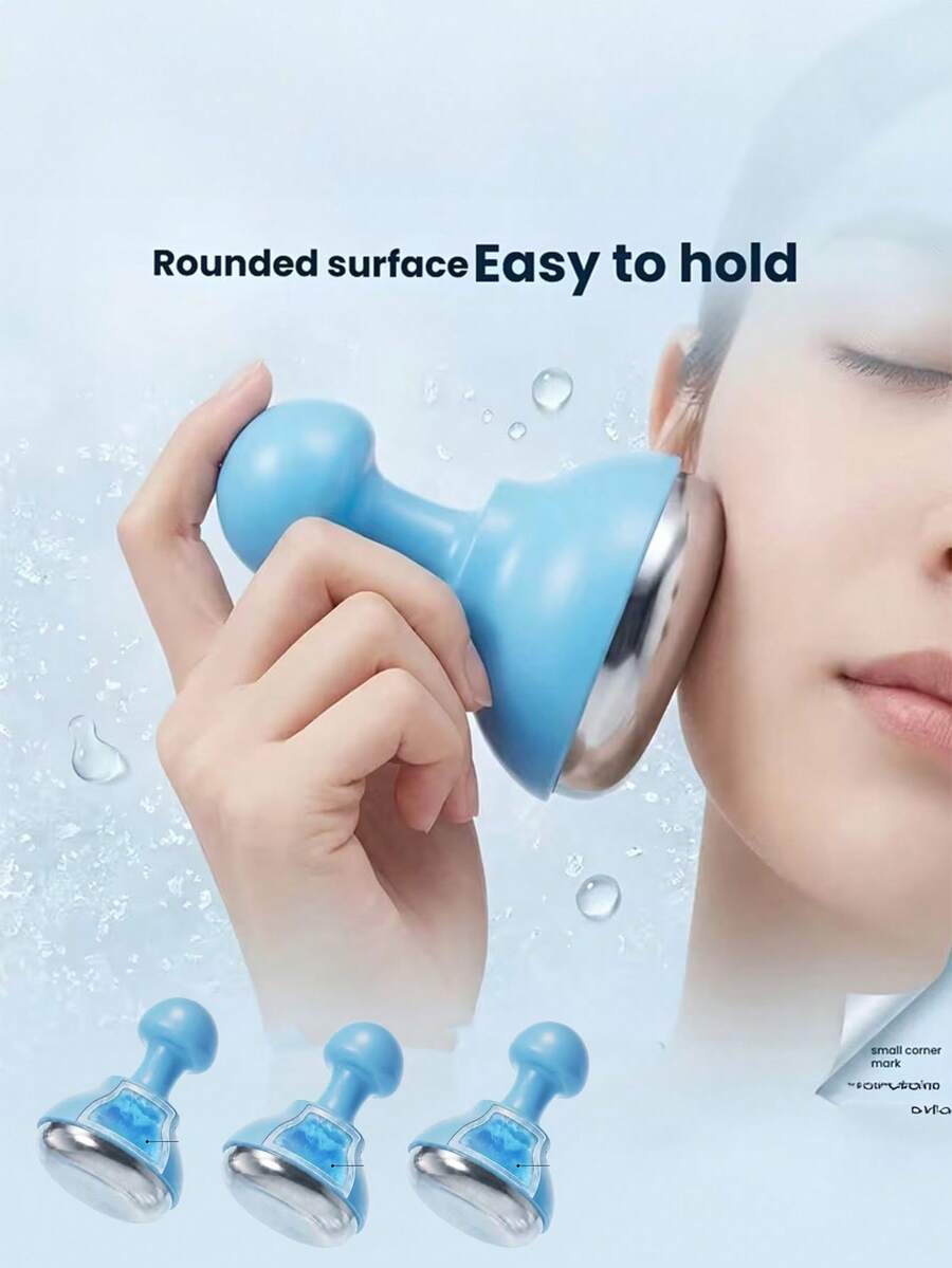1pc Cooling Ice Facial Massager, Relieves Morning Puffiness And Post-Sun Burn - Multicolor - View 1