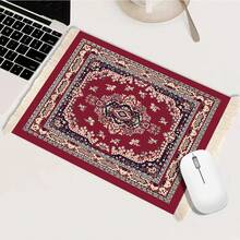 1pc Bohemian Style Non-Slip Coffee Mat, Absorbent Kitchen Countertop Table Mat, Coffee Accessory Mat, Heat-Resistant Placemat, Cup Draining Mat, Anti-Splash Desktop Protection Mat, Home Coffee Station Coffee Mat - Type a - View 8