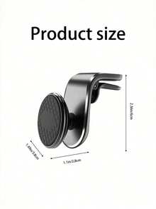 1pc Upgraded Alloy Magnetic Air Vent Car Phone Holder, Metal Strong Magnetic Phone Mount, 360° Rotation, Suitable For Navigation - Multicolor - View 6