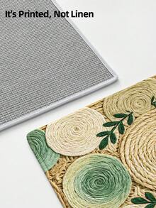 DAJIANG 1 buah Karpet Anyaman 3D Berbentuk Garis Panjang, Motif Daun, Cocok untuk Kamar Mandi, Dapur, Luar Ruangan, Lorong, Kamar Tidur, Ruang Tamu, Dapat Dicuci dengan Mesin, Mudah Dibersihkan, Keset Anti Selip untuk Pintu Masuk, Aksesori Karpet Dekorasi Kamar Tidur - MultiWarna - View 8
