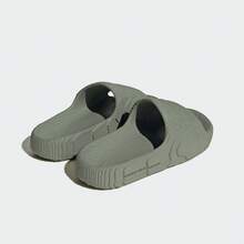 Adidas ADILETTE 22 經典運動拖鞋 - 灰綠 - 查看 4