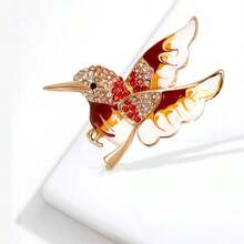 Fashionable Personalized Hummingbird Brooch, High-End Versatile Exquisite Animal Pin, Clothing Accessory, Brooch Flower, Anti-Exposure Fixing Clothing Accessory - Bird Brooch - View 3