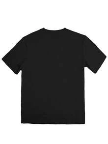 Men's Plus Size T-Shirt With Shimmering Skull Design, Casual, Crew Neck, Short Sleeve For Summer – Unique And Eye-Catching Style - 黑色 - 查看 2