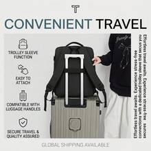 myco bags Mochila de Cabina ( ) - Bolsa de Mano de Gran Capacidad con Compartimento para Portátil, Apta para Portátiles de Hasta 17.3 Pulgadas, Bolsa de Viaje Ligera con Correas de Compresión, Bolsillo Delantero y Bolsillos Laterales, Correas de Hombro Ajustables, Adecuada para Viajes Aéreos, Viajes en Avión y Escapadas de Fin de Semana - Multicolor - Ver 10