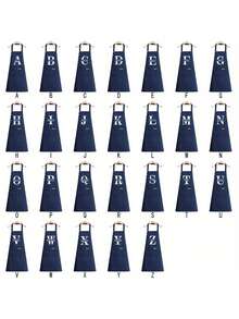Delantal Personalizable con Nombre - Ropa de Trabajo de Cocina Neutra, Duradera y Cómoda, Fácil de Cuidar, Diseño Práctico con Bolsillos y Correas Ajustables, Adecuado para Entusiastas de la Cocina - Multicolor - Ver 4