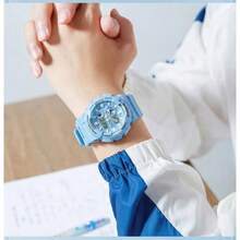 Jam Tangan Surfing CASIO G-SHOCK GAX-100CSA-2A Biru Muda, & Tampilan Fase Bulan Tahan Air 200M, Tahan Guncangan, Tali Resin Antimagnetik, Jam Tangan Luar Ruangan - Satu-Ukuran - View 7