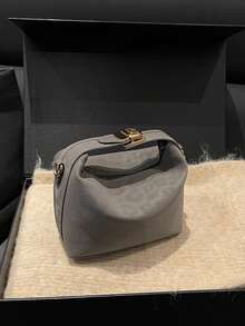 Minimalist Casual Small Handbag For Women, New High-Quality Niche Design Vintage Shoulder Crossbody Bag - Grey - View 5