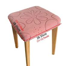 Square Stool Cover Elastic Dining Table Chair Cover Bench Cover Non-Slip - Multicolor - View 12