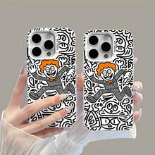 Funda para móvil con diseño divertido de gafas de sol de panda, compatible con fundas de , Apple, VIVO, OPPO, , ,  y Honor. Fabricada en TPU, protege eficazmente tu teléfono de golpes y caídas. - Blanco - Ver 3
