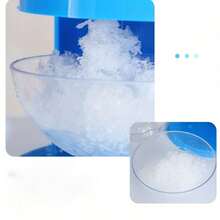 SOKANY 1件多功能刨冰機與雪花冰機,小型雪花冰果昔機,簡易手動操作,適用於碎冰、雪花冰、奶昔、奶昔飲品,家用與商用皆宜 - 藍色 - 查看 7