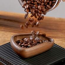 Wooden Coffee Bean Measuring Cup, Coffee Bean Storage Tray, Wooden Measuring Cup Container, Single Dose Measurement Tray, Coffee Lover Coffee Bean Organizer, Espresso Accessories, Suitable For Coffee, Tea, Sugar - Multicolor - View 8