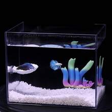 魚缸鬥魚休息葉片 5cm 迷你景觀人造貝殼 3D 列印裝飾品 水族箱裝飾 休息隱蔽葉片 產卵 - A - 查看 11