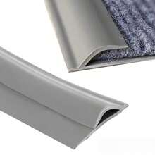 1 buah Lis Pinggiran Karpet PVC Perekat Diri Ukuran 2m x 3.3cm, Pelindung Pinggiran Karpet yang Dapat Dipotong, Strip Transisi Fleksibel dari Karpet ke Ubin dan Lantai - A - View 13