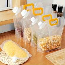 12pcs Sealed Storage Bags For Grains And Cereals, Large-Diameter Soy Milk Suction Nozzle Bags, And Portioning Bags - 12pcs - View 1