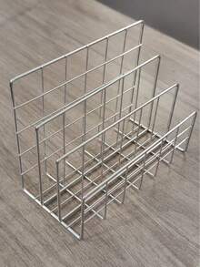 Modern Metal Bookshelf With 3-Tier Storage Baskets, Minimalist Iron Desktop Organizer, Desktop Storage Rack, Bookshelf Storage Rack, Multifunctional Magazine And Newspaper Storage Box, Suitable For Home Office Storage And Decoration - Multicolor - View 10