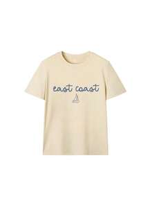 Camiseta de mujer estampada de manga corta para verano, tela de poliéster, estilo multifuncional, corte regular, peso 180 gramos, 1 unidad. - Albaricoque - Ver 3