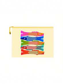 Waterproof Beach Makeup Bag, Colorful Fish Pattern, Ocean Theme Large Capacity Transparent Cosmetic Bag, Nylon Zipper, Lightweight Sun Protection Storage Bag, Portable Travel Organizer, Multi-Functional Storage Bag, Suitable For Swimming, Beach, Diving, Daily Use - Multicolor - View 17