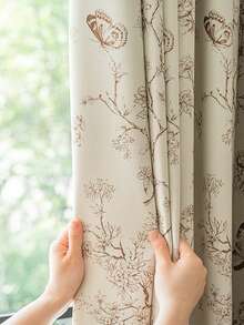 1 Piece Solid Color Window Curtain, Full Shading Light Blocking Drape, Thermal Insulated Noise Reduction Window Panel, Home Decoration Suitable For Bedroom Living Room Apartment And Daily Household Use - Multicolor - View 9