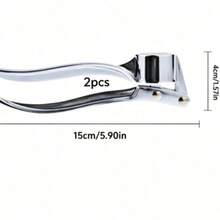 Heavy Duty Handheld Garlic Press, Durable Metal Garlic Crusher Suitable For Chopping Garlic, Ginger, Chili - Multicolor - View 9