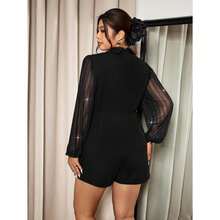 Plus Size Jumpsuits - Black - View 3