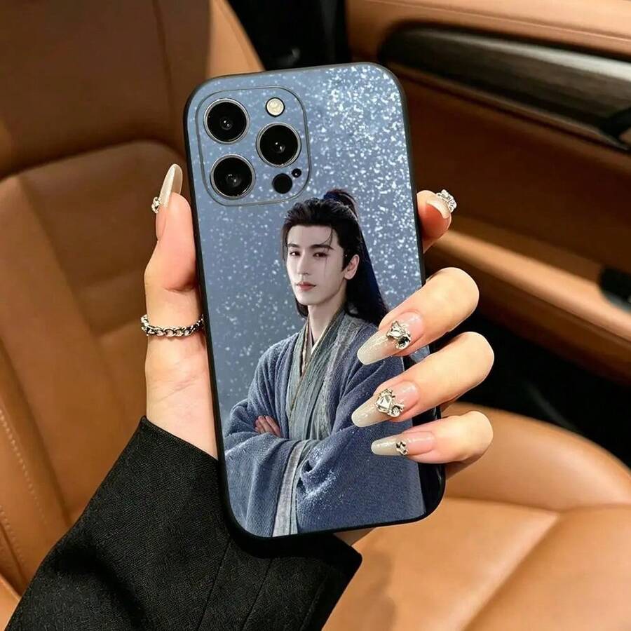 Chasing Drama Co-Branded Jade Guanyin Xiezheng Phone Case Compatible With Apple 12 13 14 15 16 17 Pro Max, Black, Ultra-Thin, Soft, Lightweight, Shockproof, Stylish, And Unisex. - z6 - 查看 1