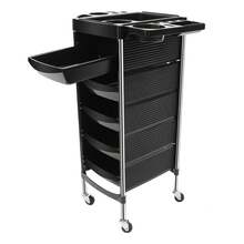 Beauty Salon Trolley Hair Spa Rolling Hairdressing Storage Cart Drawers - A - View 6