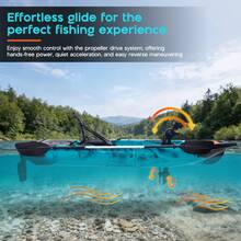 Modular Fishing Kayak With Drive System – Lightweight Sit-On-Top Pedal Kayak, Durable HDPE Construction, 420lbs Capacity For Adults & Youth - Propeller Drive - View 3