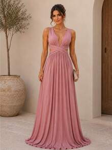 Women Dresses - Rusty Rose - View 1