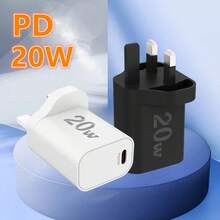 20W USB-C Fast Charging Power Adapter – Type C Compact Power Adapter, Compatible With IPhone 17/16/15/14/13/12 Pro Max, Tablets/Android Phones/And More - UK Charger - UK Plug(220-240V) - View 2