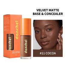 danche 2-In-1 Matte Concealer Foundation Liquid With Built-In Sponge Brush, High Coverage Buildable Liquid Base, Velvet Soft Focus Finish, Oil Control And Sweat-Resistant, Creates Flawless Complexion - Multicolor - View 23
