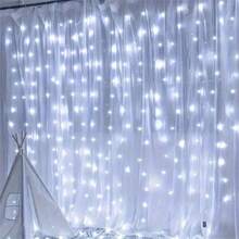 USB-betriebene Vorhang-Lichterkette, 8 Blinkmodi, mit Fernbedienung, geeignet für Weihnachten, Hochzeit, Geburtstag, Party, Hausgarten, Feiertagsdekoration, Heimdekoration, Weihnachtsdekoration, Raumdekoration, Winter-Weihnachtsdekoration, Weihnachtsgeschenk für Zuhause, Weihnachtsdekoration - USB-Lichterkette - Übersicht 8