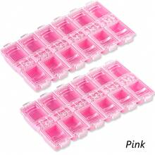 12-Grid Nail Decoration Storage Box, Nail Studio Nail Container, Transparent Box, Can Store Fake Nails, Nail Additions, Portable Container, Nail Decoration Storage Box - Multicolor - View 17
