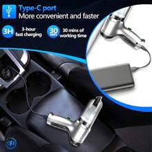 SUITU 車用吸塵器禮品 | 寵物毛髮吸塵器 | 家用吸塵器 | 無線 USB 充電 | 便攜式乾/濕吸塵器 | 適用於汽車、居家與辦公室 | (ABS 材質，9,000 Pa 吸力，7.4V 2,000mAh) - 無線 - 查看 3